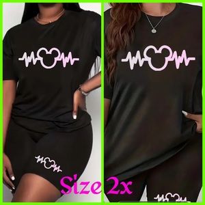 2 piece Minnie Mouse Heartbeat outfit